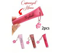Tube de voyage rechargeable nouvellement personnalisé - pack d'essai pratique pour les voyages, livré avec un joli pendentif fleur rose qui peut être accroché à votre sac/téléphone/clés, et peut être