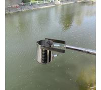 Tube d'échantillonnage de Liquide, échantillonneur d'eau, louche métallique avec coupelle et Perche, récipient d'échantillonnage d'eau pivotant pour étang/ruisseau, kit de Tige de prélèvemen