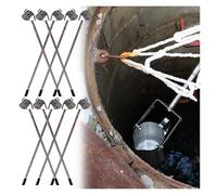 Tube d'échantillonnage de Liquide, kit d'échantillonnage d'eau de tête de puits rétractable à 2, 5, 8, 12, 16, 20, 23 Pieds, louche d'échantillonnage de bécher pendulaire pour étang/Usine/la