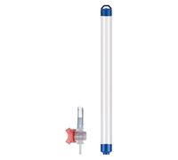 Tube d'échantillonnage d'eau 250 ML, 500 ML, 1000 ML avec Valve d'arrêt par gravité, collecteur d'échantillons liquides en PVC for Tests(3 Packs,250ml)