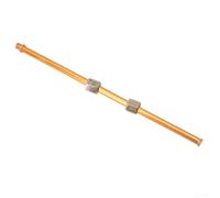 Tube d'échappement en aluminium pour compresseur d'air Gdfnmogo - Longueur : 200 mm - Écrou hexagonal plaqué cuivre - Filetage G1/8 - 9 mm - Accessoire de matériel durable pour connecter l'air