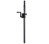 Tube d'Espace Pronomic M20 avec manivelle, barre en acier réglable (95-148 cm) pour montage de tops sur subwoofer, filetage M20, couleur noire.