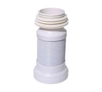 Tube d'évacuation mural pour toilettes arrière Construction PP 25 cm à 50 cm Extension réglable