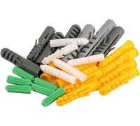 Tube d'expansion en plastique, M4 M5 M6 M8 M10 M12 M14 Ancre nervurée Tube d'expansion en plastique Vis d'ancrage
