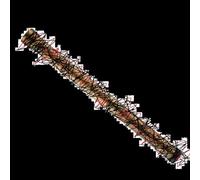 Tube d'extension de douche de 5,1 cm (30 cm), douche ronde chromée, tuyau en laiton, pommeau de douche droit à main pour salle de bain, extension de tube de bras d'extension (couleur : laiton antique)