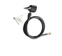 Tube d'extension de gonfleur - Tuyau flexible de valve d'air, adaptateur ďe longueur đe pompe à pneu, connecteur d́e buse tressé, ligne d̄e gonflage résistante aux fuites, accessoire dé compresseur po