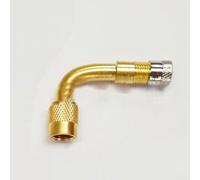 Tube d'extension de valve en cuivre 62 pour gonflage de pneus compatible avec valves de voiture, moto et vélo électrique (90°)