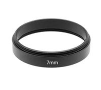 Tube d'extension fileté T2 M42 x 0,75 filetage pour télescope 7 mm, noir, 7 mm