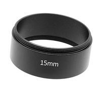 Tube d'extension fileté T2 M42 x 0,75 pour télescopes, noir, 15 mm | Aluminium entièrement anodisé métallique, filetage extérieur/intérieur T2, résout les problèmes de distance
