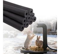 Tube d'isolation de Tuyau, Ø 6 13 16 20 25 32 43 50 63 76 90 110 mm Isolation pour Tuyaux, 1.7m 1.8m Manchon d'isolation pour Chauffage et Tube Climatisation(9mm X 13.0mm X 1.7M)