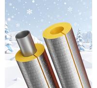 Tube d'isolation de Tuyau Auto-adhesif, Antigel Cylindre en Laine de Roche avec Aluminium, 159 133 114 108 60 89 34 27 76 48 43.0 mm Isolation de Conduits de Cheminées(34mm x 30mm)