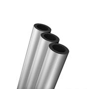 Tube D'isolation en Mousse Avec Aluminium,Diamètre Intérieur 48mm 60mm 76mm 89mm 110mm 114mm 133mm 159mm 219mm,Pour Tuyaux Extérieurs,Conduites D'eau Chaude et Froide(27mm ID x 20mm Thick x 0.95m)