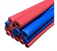 Tube D'isolation En Mousse,ID 22mm 25mm 28mm 32mm 43mm Souple Flexible Tuyau En Mousse,Antigel Isolant Tuyau,Pour Extérieur,Chauffage Et Sanitaire,épaisseur 7/9/15/20mm Rouge(Red,16mmx9mmx1.8m)
