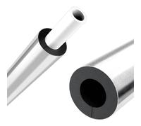 Tube D'isolation Tuyau Mousse, Manchon de Tuyau D'isolation, Tube Isolant Autocollant pour Chauffage & Climatisation pipe, Étanche, Thermique, Aluminium, Epaisseur 15/20/30mm, Ø 22-110mm(30mm,76mm)