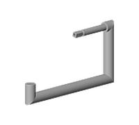 tube Dornbracht avec support 90282262800-06 platine mat