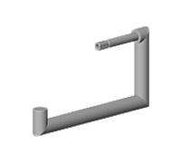 tube Dornbracht avec support 90282264100-33 noir mat