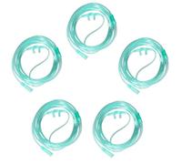 Tube D'oxygène Nasal Transparents, canuule nasale à l'oxygène monté sur la têteTuyau O2 de 3 m pour La Thérapie, adapté aux équipements respiratoires et de thérapie d'inhalation, 5 par emballage