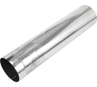 Tube Échappement Droit À Mandrin Coupé Pour Bricolage, Tuyau Échappement Personalisé Voiture Modifiée, Tuyauterie 102Mm/4" Od 457Mm/18" Longueur Acier Inoxydable T304 Ton Argent