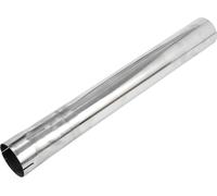 Tube Échappement Droit À Mandrin Coupé Pour Bricolage, Tuyau Échappement Personalisé Voiture Modifiée, Tuyauterie 51Mm/2" Od 457Mm/18" Longueur Acier Inoxydable T304 Ton Argenté