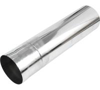 Tube Échappement Droit Mandrin Coupé Pour Bricolage, Tuyau Échappement Personalisé Voiture Modifiée, Tuyauterie 114Mm/4.5" Od 457Mm/18" Longueur Acier Inoxydable T304 Ton Argent