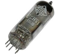 Tube électronique ECH 81 = 6 AJ 8 = 6I1P Triode-heptode 100 V, 160 V 13.5 mA, 11 mA Nombre de pôles: 9 Culot: noval Con