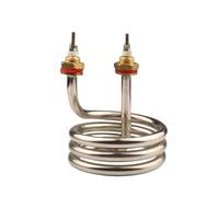 Tube Électrothermique En Acier Inoxydable 4 Anneaux 380 V 4500 W - Chauffe-eau À Immersion En Acier Inoxydable For Machine À Expresso Et Distillateur - Caloduc Électrique