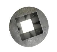 Tube en acier au carbone, tube carré extérieur circulaire intérieur, tube droit creux à paroi intérieure brillante, 1 pièce(250MM*30MM*14.3MM)