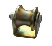 Tube en Acier de 2,5 Pouces, 3 Pouces, 4 Pouces, Roue de Piste en Forme de U, Roue de Piste à Tube Rond, poulie à Double roulement, Roue à rainure, poulie Fixe, poulie de Charge à Large rainure (Size