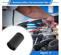 Tube En Alliage D'Aluminium 6064 Droit De 3,5" Diamètre Extérieur Avec Surface Sablage Tuyau D'Intercooler Connexion D'Admission D'Air Avec Double Perle Roulée Longueur 5,9" Noir