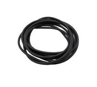 Tube en Caoutchouc Circulaire Haute résilience Rouge/Vert/Noir, Tube Souple en Latex Naturel, Longueur 1/3 mètre, 1 pièce(Black,1M*4MM*6MM)