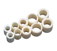 Tube en céramique d'alumine, isolant thermique, monotrou, petite section, for modèles mécaniques, diamètre intérieur 7 mm, 10 pièces, longueur 10 mm 12 mm(Length:10mm)