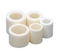 Tube en céramique d'alumine JEJKSXZTO, 10 pièces, diamètre intérieur 6 mm, segment court for projets de laboratoire de recherche et industrie électrique.(6x12x10mm)