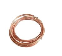 Tube en cuivre rouge T2 10 m, pur à 99,9% for refroidissement CA, irrigation à faire soi-même, diamètre extérieur 2/3/4/5 mm, 1 pièce(Od 2 X T 0.5)
