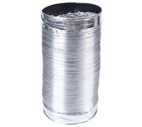 Tube en feuille d'aluminium, Tuyau de ventilation rétractable en aluminium double paroi 160 mm (1 pièce) - d'évacuation 1,5 à 6 m for cuisine et salle bain(1.5 mx160mm)
