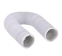 Tube en feuille d'aluminium, Tuyau d'évacuation flexible en aluminium - 200 mm de diamètre intérieur, tuyau ventilation PVC blanc for cuisine et salle bain (1 pièce)(6m)