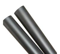Tube en Fiber de carbone mat uni 3K, 2 pièces, diamètre extérieur 6mm, 8mm, 12mm, 20mm, 30mm, longueur 500mm, Tube circulaire entièrement en Fiber de carbone(30x28x500mm)