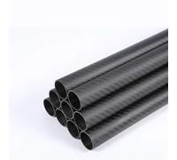 Tube en Fiber de carbone sergé mat, 2 pièces, longueur 248mm, accessoires for Drone, OD5mm 6 8 9 10 12 14 16mm 18mm, coupe CNC en Fiber de carbone(24x22mm)