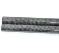 Tube en fibre de carbone enroulé 3K, diamètre extérieur 21-30 mm, longueur 1000 mm, for bras multicoptères et projets DIY.(22x24x1000mm Glossy Plain)