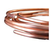 Tube en Fil de Cuivre Tuyau en cuivre, bobine, fil de, plomberie, tuyau, tige, climatiseur, refroidissement, bricolage, diamètre extérieur 2-10 mm, épaisseur 0,5-1,5(0.5 Meters,8x 1mm)