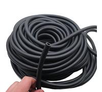 Tube en Latex 1/5/10M, ID 6mm OD10mm Manchon Élastique Rond Creux en Caoutchouc for Équipement De Corde De Tension D'entraînement De Fitness, 1 Pièces (Color : Black, Size : 10m)