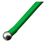 Tube en mousse d'acier inoxydable revêtu de silicone avec mécanisme de contrôle de boule de gravité et maille filtrante dense non obstruante pour pailles de boisson (tuyau vert)