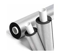Tube en Mousse D'isolation de Tuyau, Enveloppe Adhésive Protection Contre | Tuyau isolant auto-adhésif de type fendu avec ruban en aluminium, ID 10 mm - 219 mm(Thickness10mm,ID19mm/0.75in)