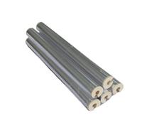Tube en mousse d'isolation de tuyau imperméable auto-adhésif - polyéthylène haute densité avec feuille d'aluminium, 1 pièce(ID 4/5″xT 1-1/5″)