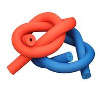 Tube en Mousse Rouge et Bleu Tube D'isolation pour Tuyaux en Mousse Mousse Tuyau Isolation pour Réduire La Perte D'Énergie, 20/34/60mm ID Épaisseur 9/15/20mm, Longueur 1,8/2m(16mm*15mm*2m)