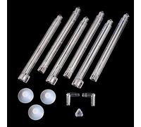 Tube en plastique à bulles pour aquarium Diffuseur d'oxygène Rideau d'air Barre transparente Accessoires pour aquarium Installation facile