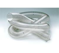Tube en polyuréthane transparent de 120 mm à spirale, boîte de 10 m