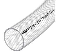 Tube en PVC transparent renforcé tressé de 32 mm (1 1/4") - Air, eau, huile, gaz, alimentaire - Tuyau flexible en plastique de 10 mètres