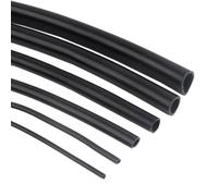 Tube En Silicone Noir De Qualité Alimentaire De 1m, Tuyau Flexible En Gel De Silice Résistant À La Chaleur, ID 2~16mm, Pompe À Air D'aquarium, Tuyau En Caoutchouc Souple, 1 Pièces(3x4mm)