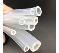 Tube en silicone translucide de 5 mètres de long, diamètre intérieur 2, 3, 4, 5, 6, 7 mm. Tube industriel en caoutchouc souple.(4x7mm)