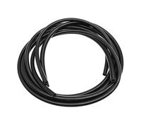 Tube en silicone, tuyau en silicone de qualité alimentaire Tuyau en silicone noir de qualité alimentaire ID 3-19 mm plusieurs longueurs(3m,OD 12xID 8mm)